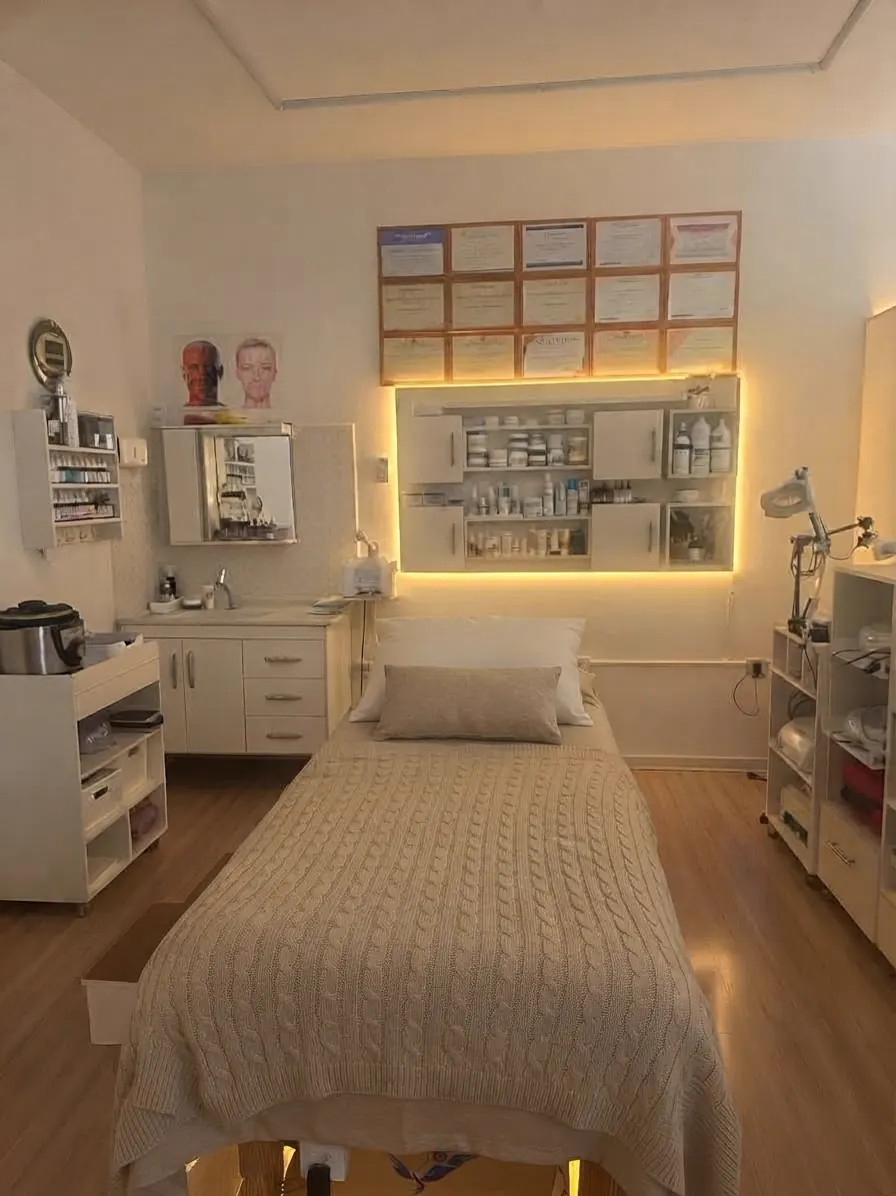 Sala de atendimento da Patricia Camargo Estética Facial e Corporal
